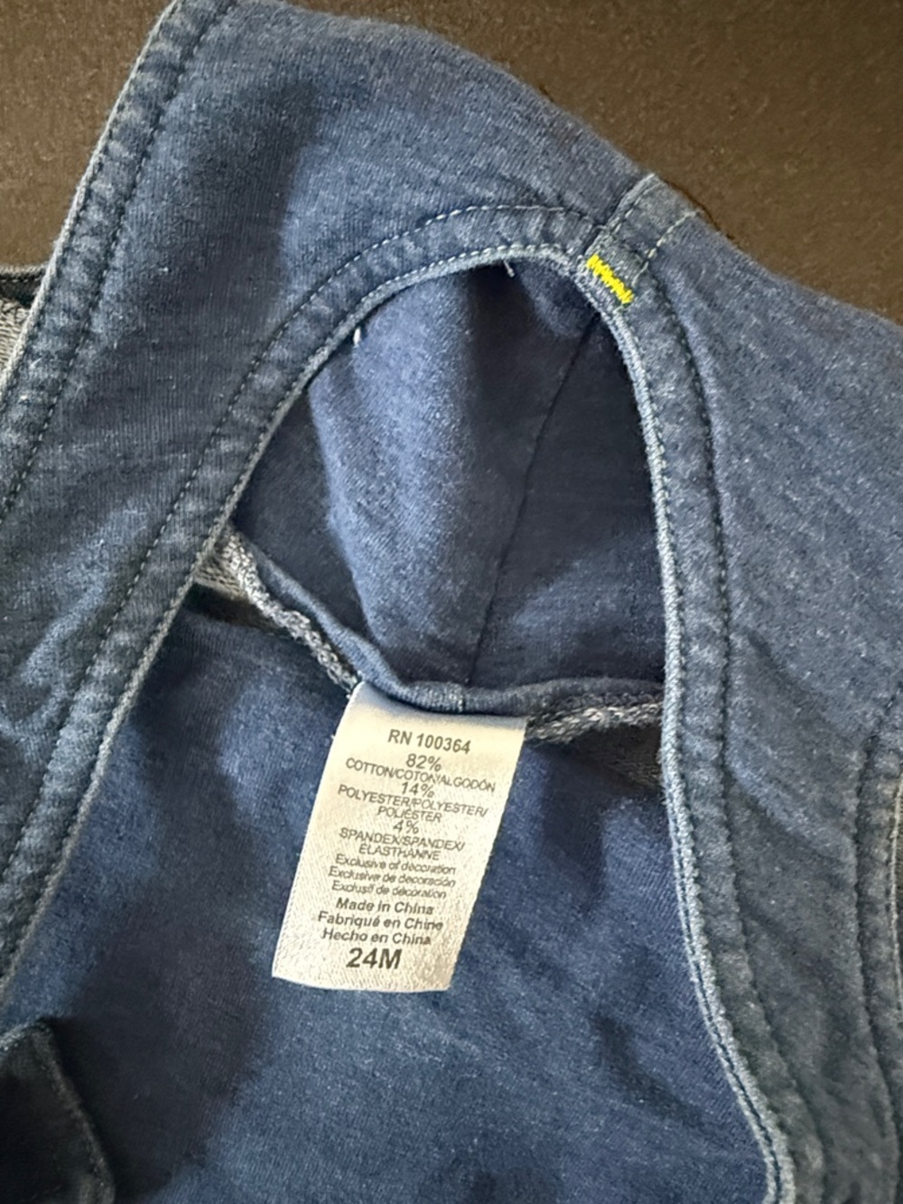 Blue Toddler Farm Tractor Embroidered Overalls - Picture 2 of 3